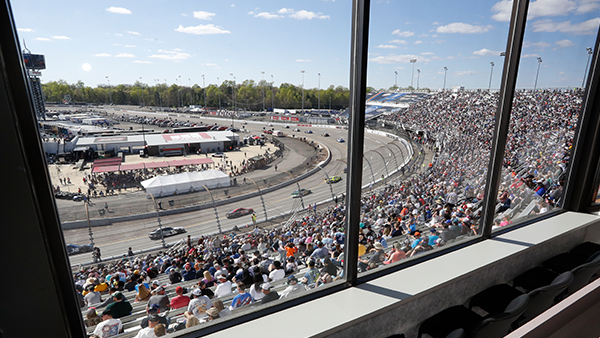 Dogwood suite view at martinsville speedway